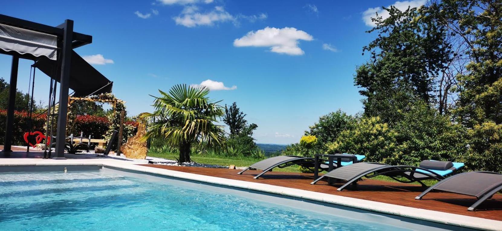 "Notre Bastide" Maison Et Table D'Hotes Traditionnelle Et Vegetarienne, Piscine, Jacuzzi, Clim, , A 5 Mn De Sarlat Marcillac-Saint-Quentin المظهر الخارجي الصورة